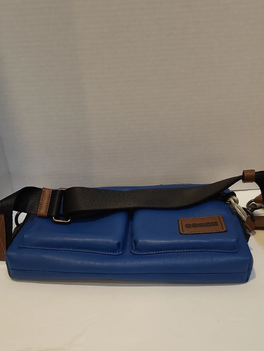 Authentic Coach Blue Pacer Modular Bag NWOT Multi Pocket Leather